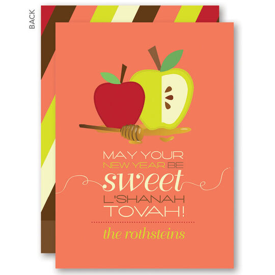 Honey Apples Jewish New Year Cards